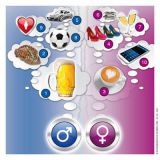 Luftgewehr Glücksscheiben "Mann/Frau", Art.-Nr. 1931