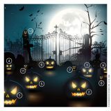 Luftgewehr Glücksscheiben, "Halloween", Art.-Nr. 1933