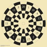 Luftgewehr Glücksscheiben, "Dartscheibe", Art.-Nr. 3917