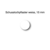Schusslochpflaster, 15 mm Durchmesser, weiss, Art.-Nr. 9915 U