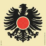 Königsscheibe mit roten Spiegeln, nummeriert, Art.-Nr. 1040 N