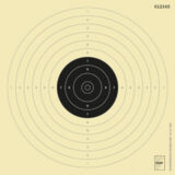 Luftpistole Einzel-Wettkampfscheiben, ISSF-konform, nummeriert,  Art.-Nr. 2000 SN