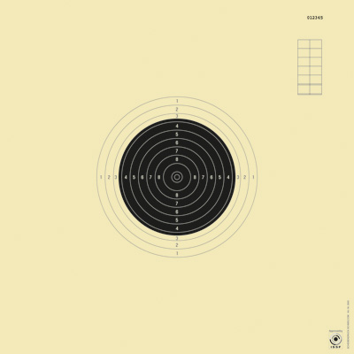 Kleinkaliber Einzel-Wettkampfscheiben, ISSF-konform, nummeriert, Art.-Nr. 3000 SN