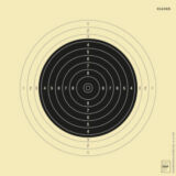 Kleinkaliber Einsteckscheiben, ISSF-konform, nummeriert, Art.-Nr. 3020 SN