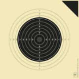 Kleinkaliber Einsteckscheiben, Probescheiben, Art.-Nr. 3020 P