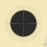 Kleinkaliber Einsteckscheiben, Art.-Nr. 3020 S