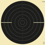 Schnellfeuer, Einzel-Wettkampfscheiben, ISSF-konform, nummeriert, Art.-Nr. 5000 SN