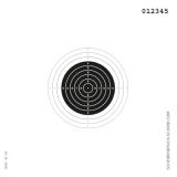 Armbrust Einzelscheiben, 10 m, nummeriert, Art.-Nr. 6090 SN