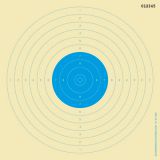 Luftpistole Scheiben, blau, nummeriert, Art.-Nr. 2000 BN